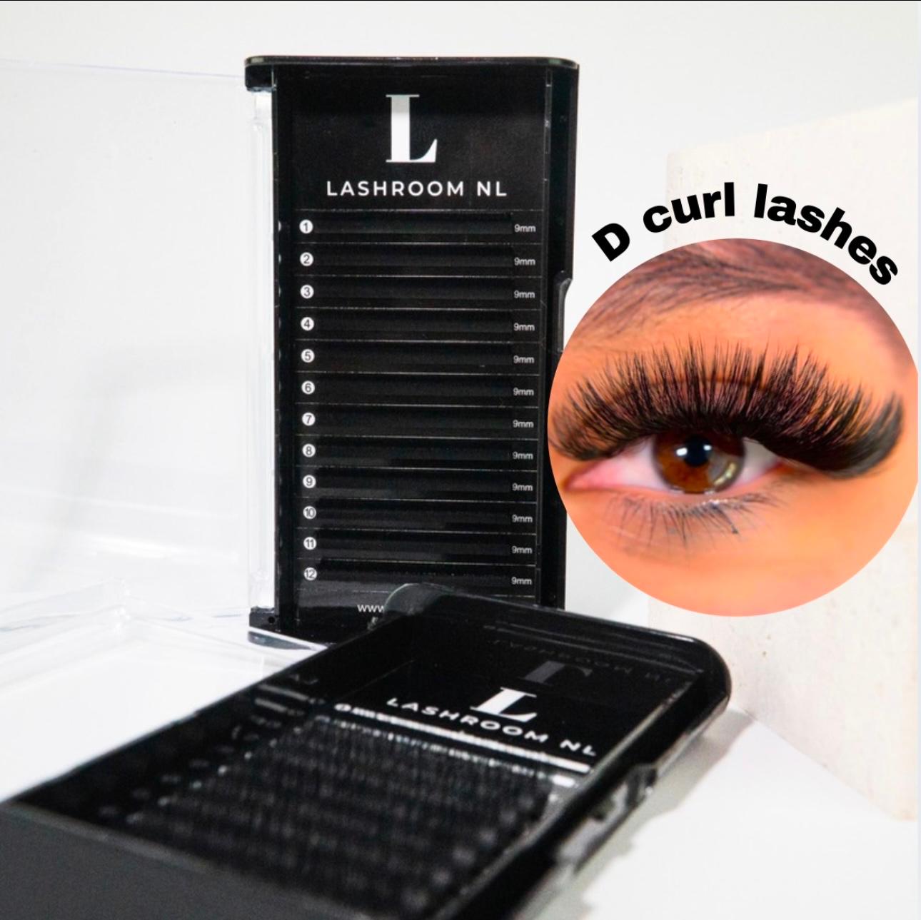 D curl eyelash extensions